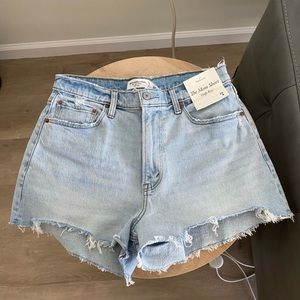 NWT Abercrombie & Fitch Curve Love High Rise Mom Short, Size 29/8